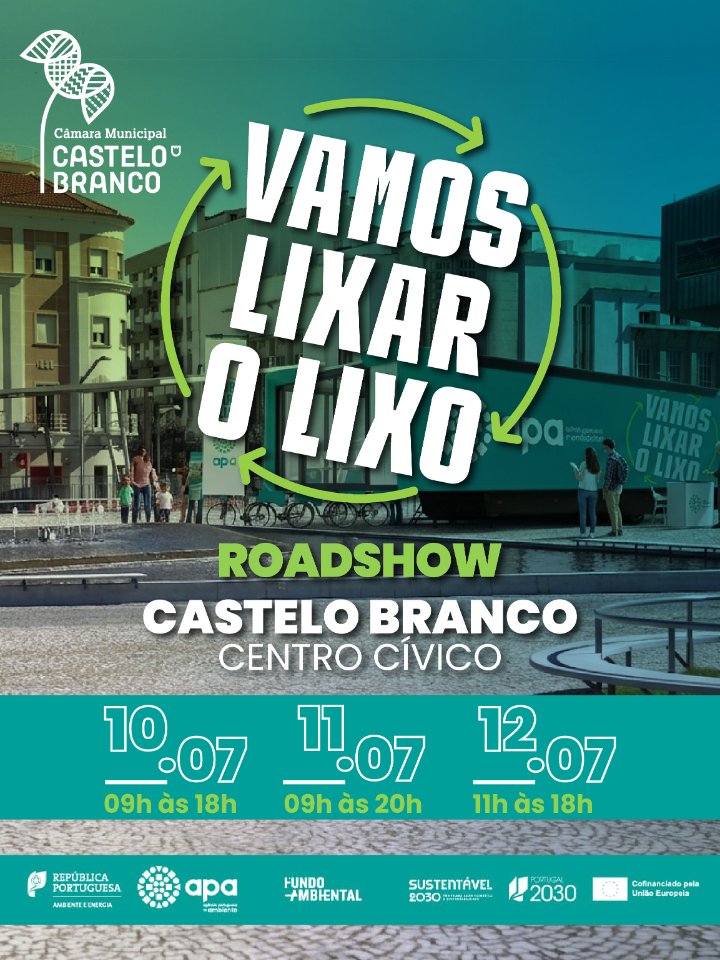 Imagem principal: ♻️ Vamos Lixar o Lixo chega a Castelo Branco!